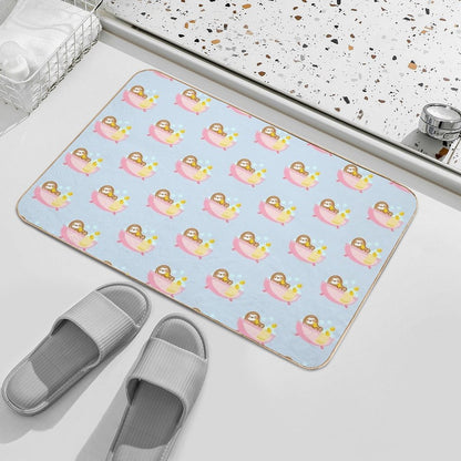 Cute Bubble Bath Sloth  Pet-Safe Bath Mat