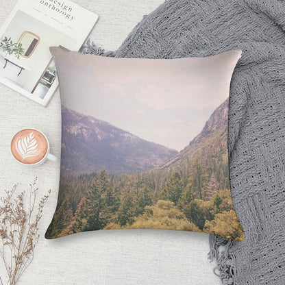 Yosemite Forest Soft High-Density Material Throw Pillow