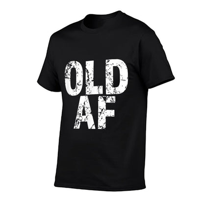Funny Old AF Birthday Gift for Milestone Birthday 60th 50th  Heathered Texture T-Shirt