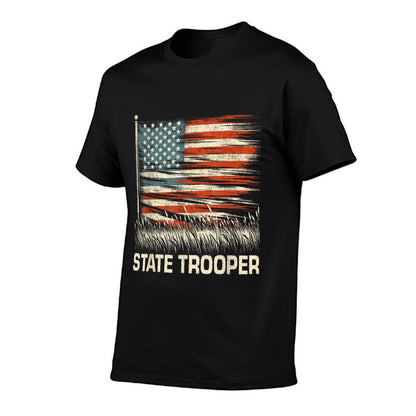 American USA Law Enforcement State Trooper  Quick-drying T-Shirt