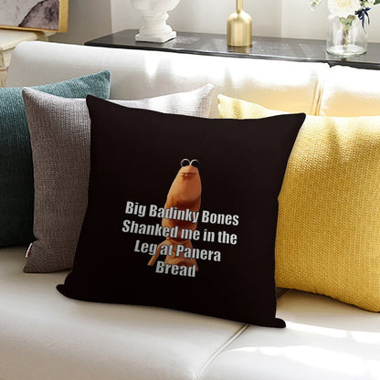 Marcus The Worm Big Badinky Bones Shanked Me Soft Decorative Cover Throw Pillow