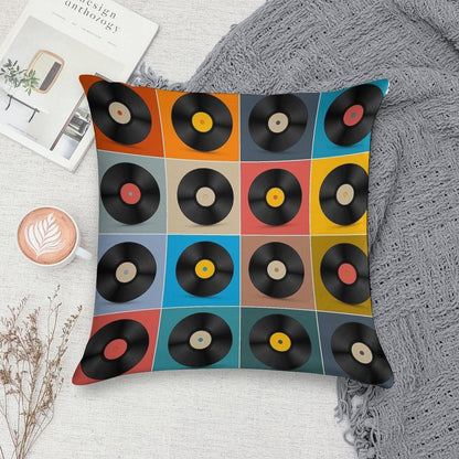 Album,Vinyl Record,Music Poster Soft Bedroom Essential Throw Pillow
