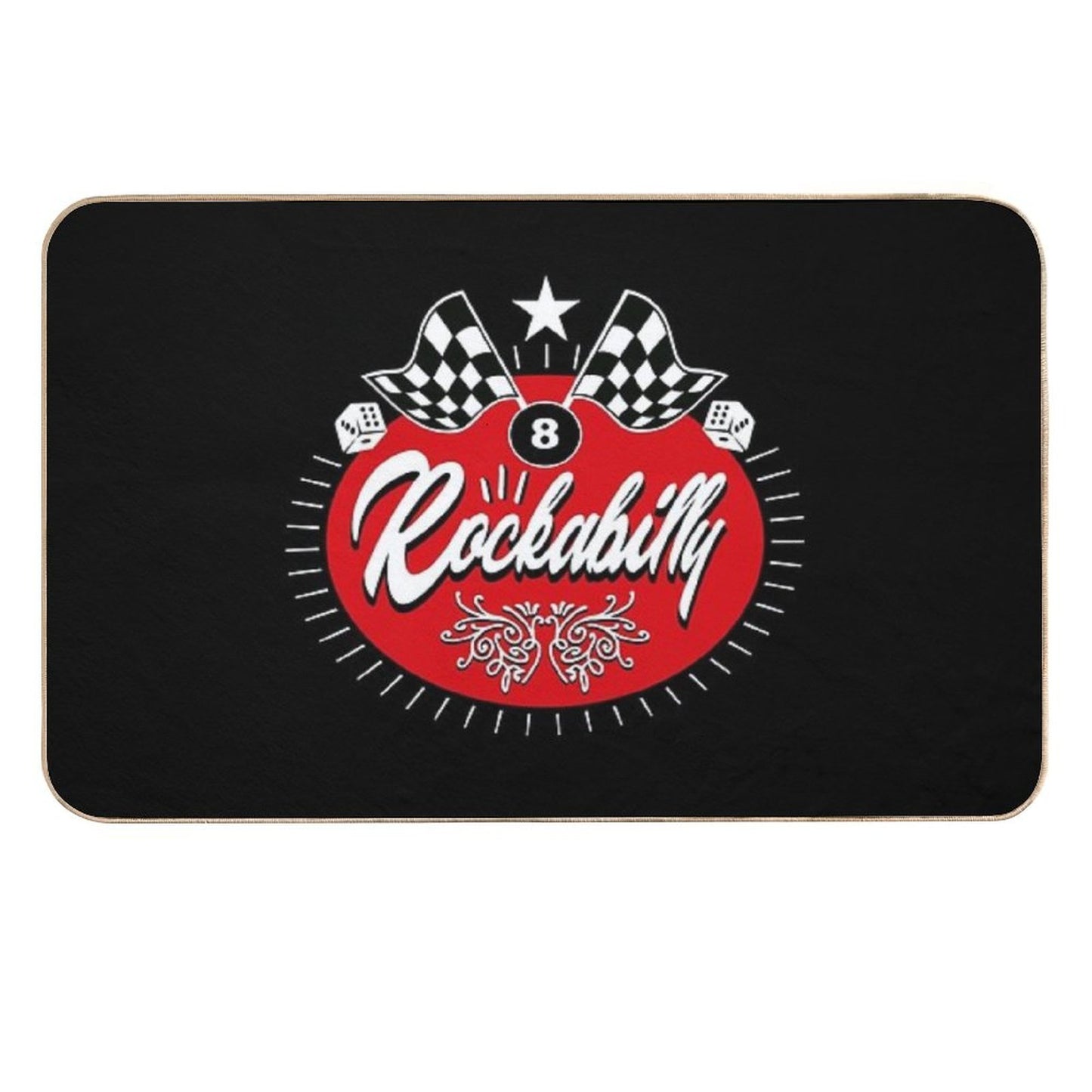 Rock And Roll Sock Hop Dance Rockabilly Music Vintage 50s 60s 70s 80s  Toxin-Free Bath Mat