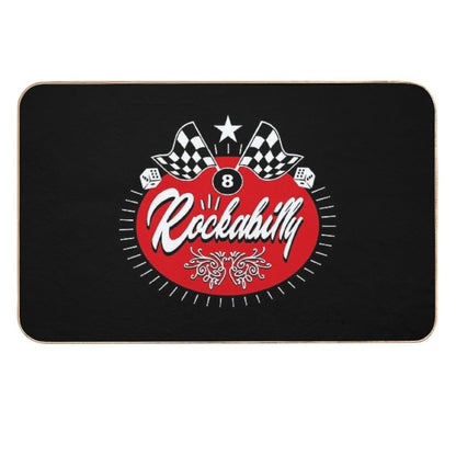 Rock And Roll Sock Hop Dance Rockabilly Music Vintage 50s 60s 70s 80s  Toxin-Free Bath Mat