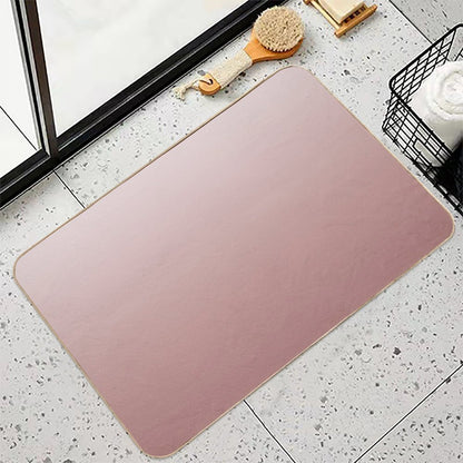 Dusty Ash Rose Pink Ombre  Eco-Friendly Bath Mat