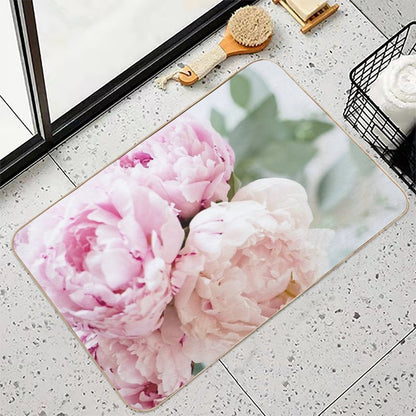 Peach  Absorbent Bath Mat