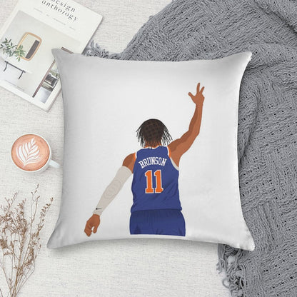 JALEN BRUNSON Soft Bedroom Essential Throw Pillow