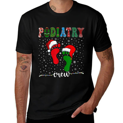 Christmas Footprint Doctor Podiatrist Podiatry Crew Xmas  Breathable T-Shirt