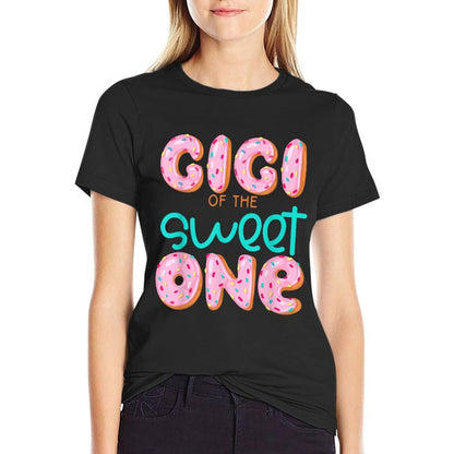 Gigi of The Sweet One First Birthday Matching Family Donut  Soft T-Shirt