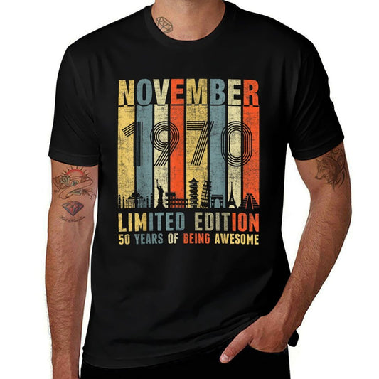 November 1970 Vintage Funny 50th Birthday Gift  Soft T-Shirt