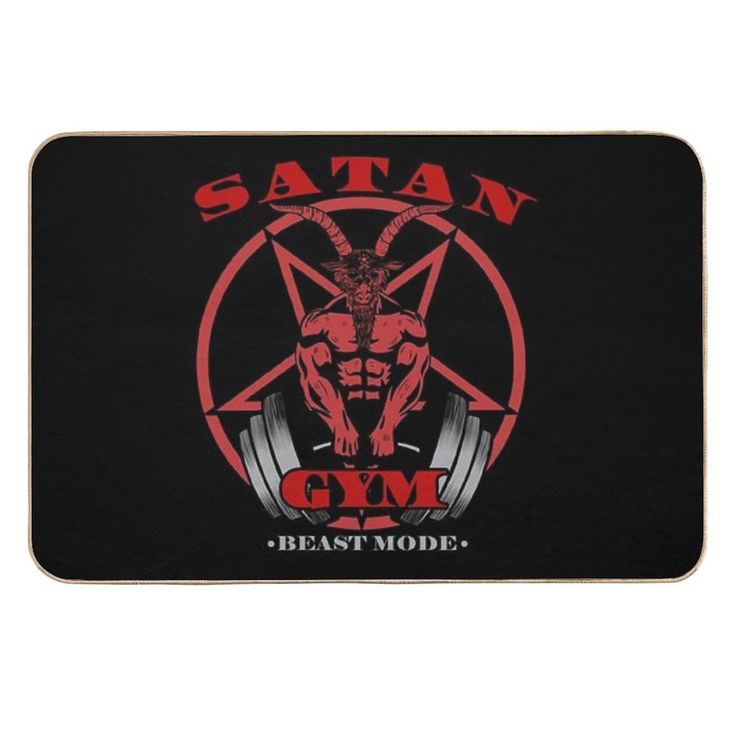 Satan Gym  Dirt-Trapping Bath Mat