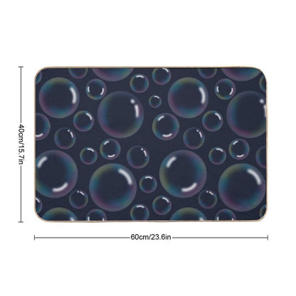 Bubble Bliss, Soap Bubble Pattern  Versatile Bath Mat
