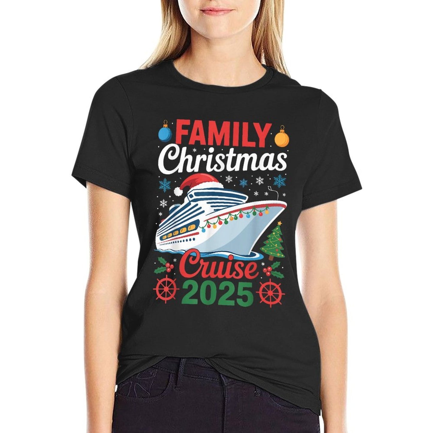 Family Christmas Cruise 2025 Holiday Vacations for Men Women  Soft T-Shirt
