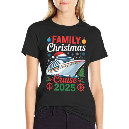 Family Christmas Cruise 2025 Holiday Vacations for Men Women  Soft T-Shirt