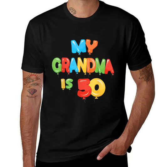 My Grandma Is 50 Years Old Granny 50th Birthday Idea For Her  Soft T-Shirt