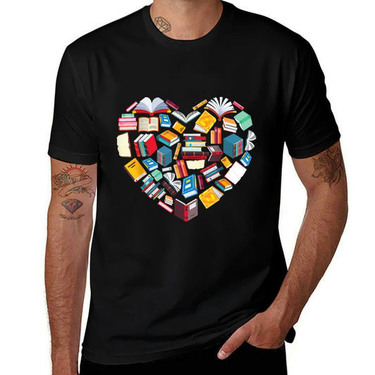 Book Lover Heart Shape Reading Club Librarian Librarys  Affordable Price T-Shirt