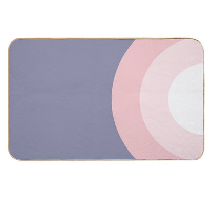 MAT - Pink Circle  Repositionable Bath Mat