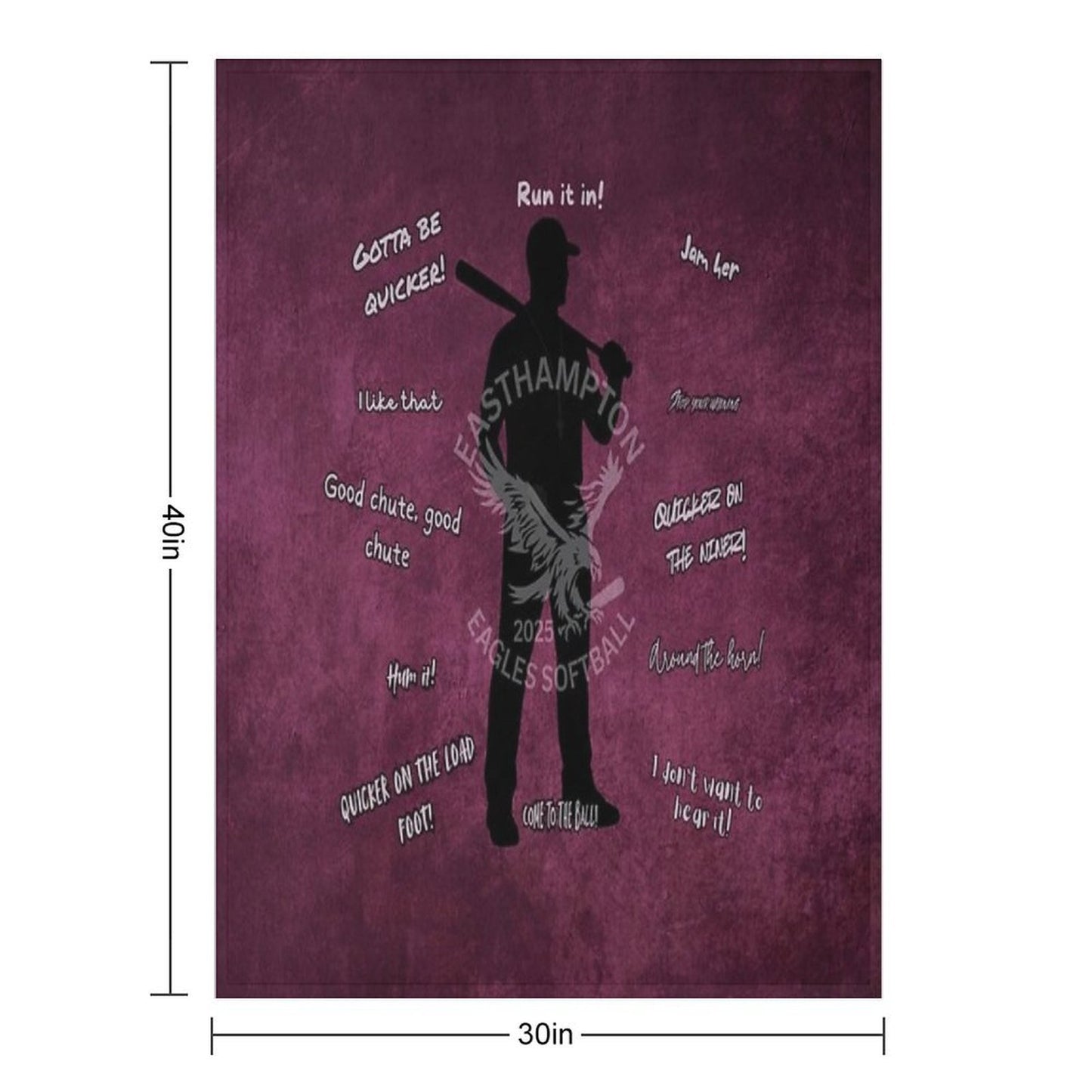 2025 Softball Senior Gifts - The Varsity Coach Lightweight Throw Blanket