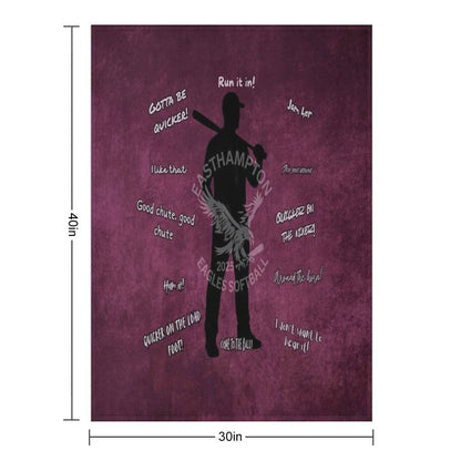 2025 Softball Senior Gifts - The Varsity Coach Lightweight Throw Blanket