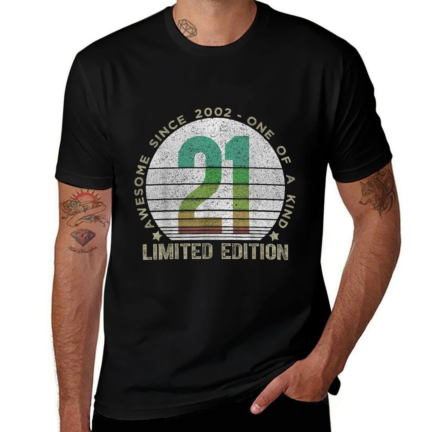 Vintage 2002 21 Year Old Gifts Limited Edition 21st Birthday  Graphic-printed T-Shirt