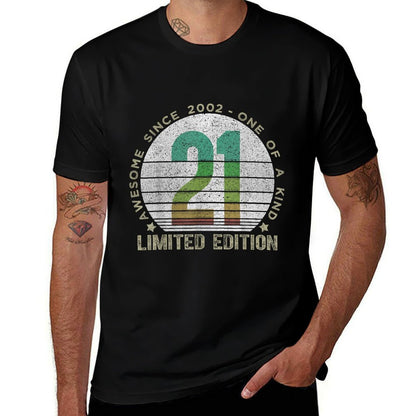 Vintage 2002 21 Year Old Gifts Limited Edition 21st Birthday  Graphic-printed T-Shirt