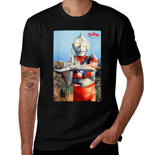 ULTRAMAN Fantasy Tokusatsu Series Classic Spacium Beam Pose  Odor-resistant T-Shirt