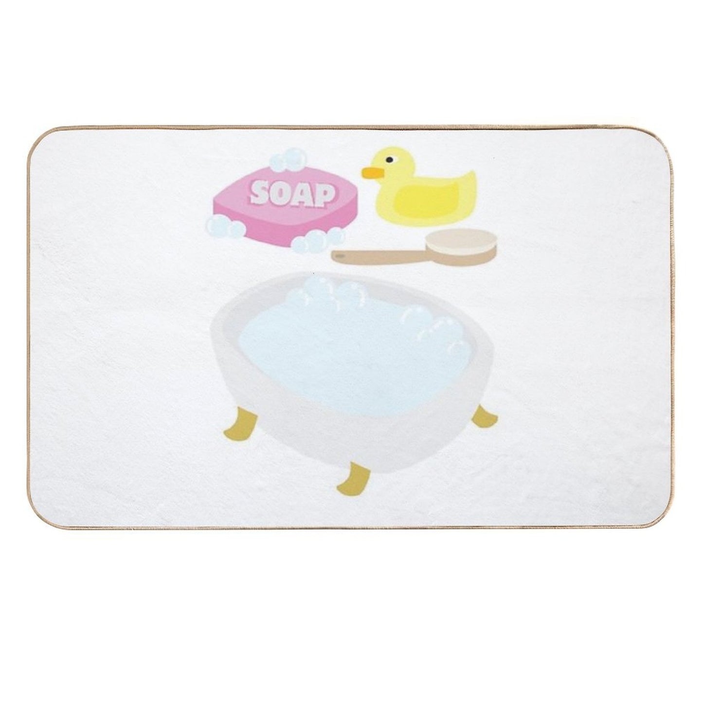 Bathroom Set  Long-Lasting Bath Mat