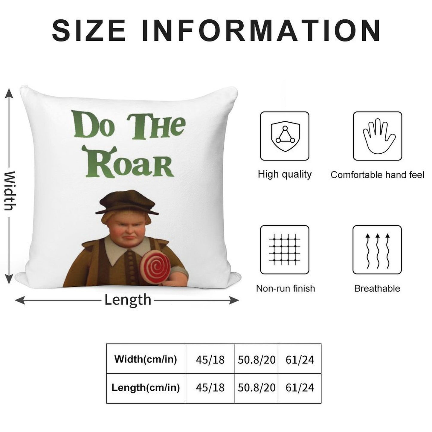 Do The Roar Soft Warmth Comfort Throw Pillow