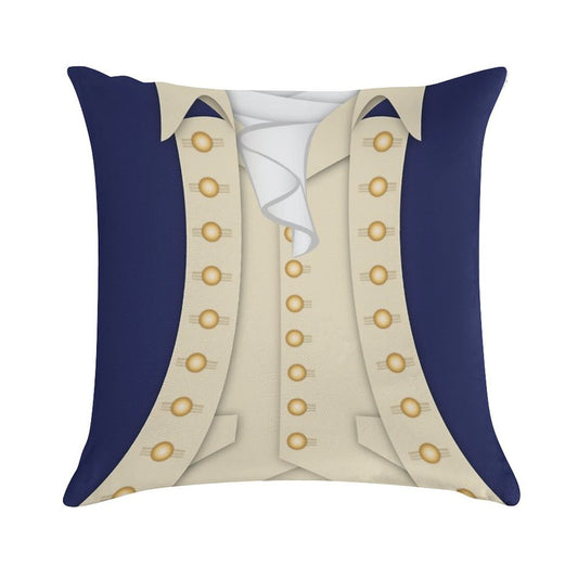 Alexander Hamilton Soft Short Plush Fabric Throw Pillow