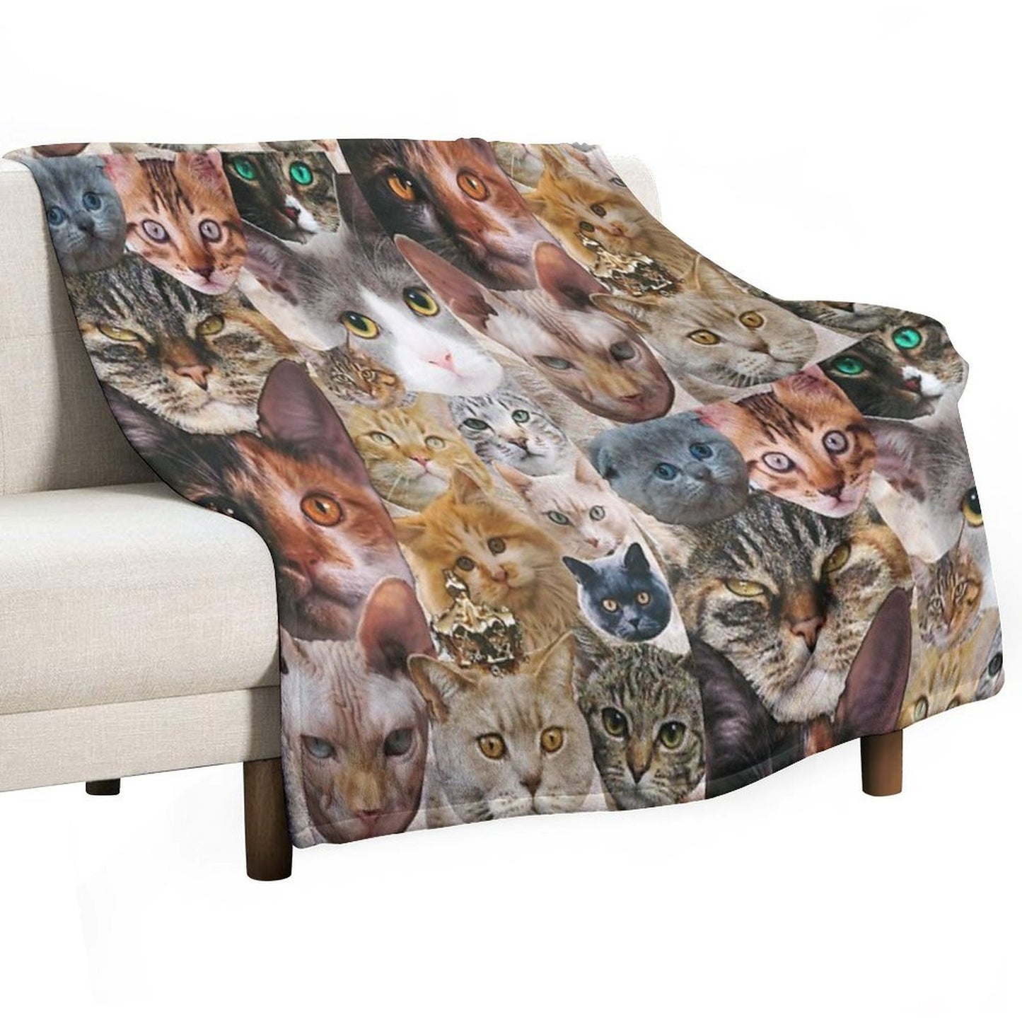 Cat Collage Comfort Throw Blanket