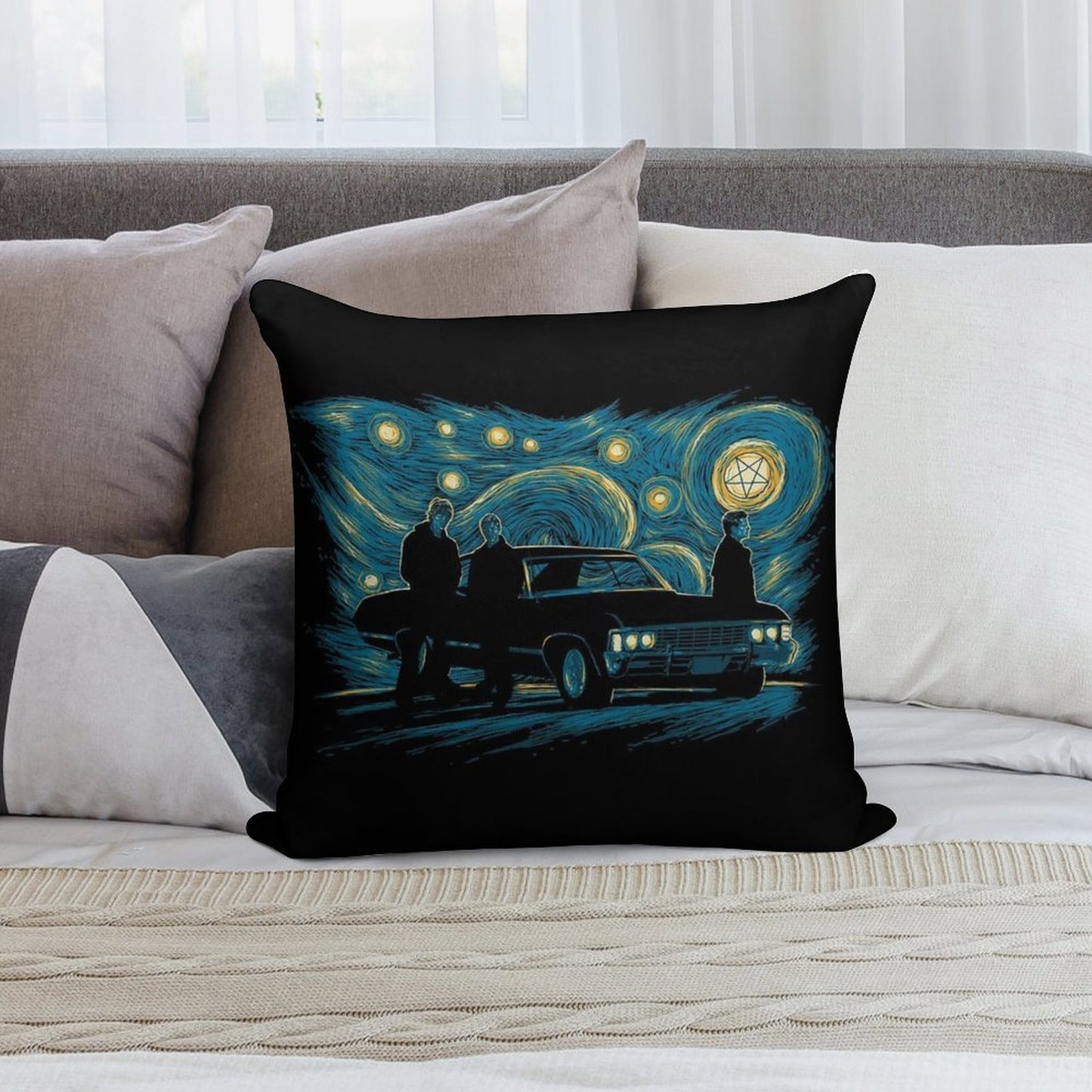 Supernatural Night Soft Decorative Cover Throw Pillow