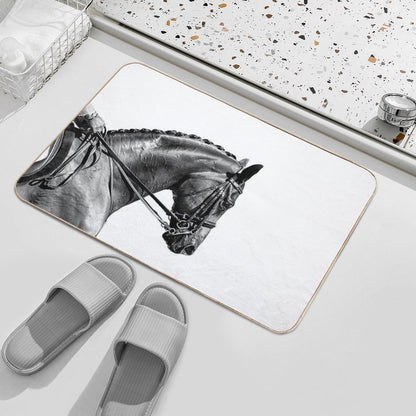On The Bit - Dressage Horse Series  High-Traffic Bath Mat