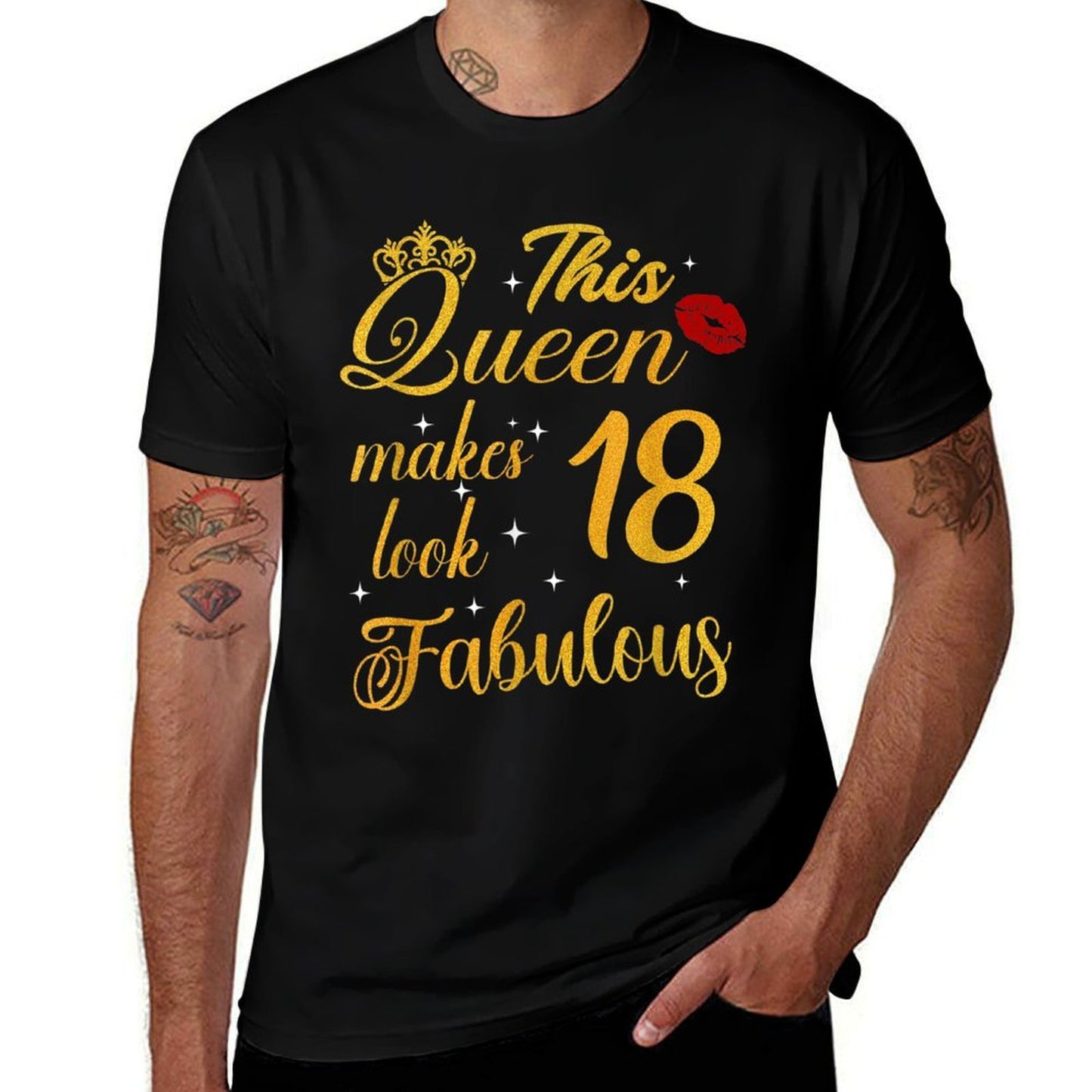 This Queen Makes 18 Look Fabulous Happy 18th Birthday  Versatile T-Shirt