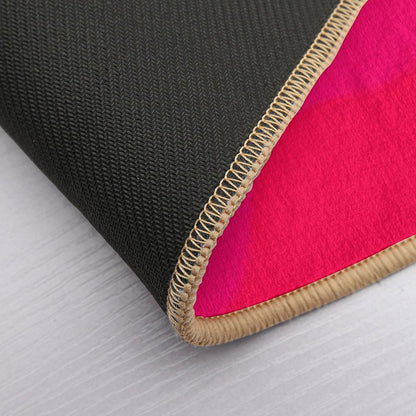 Hot Pink to Orange  Easy To Clean Bath Mat