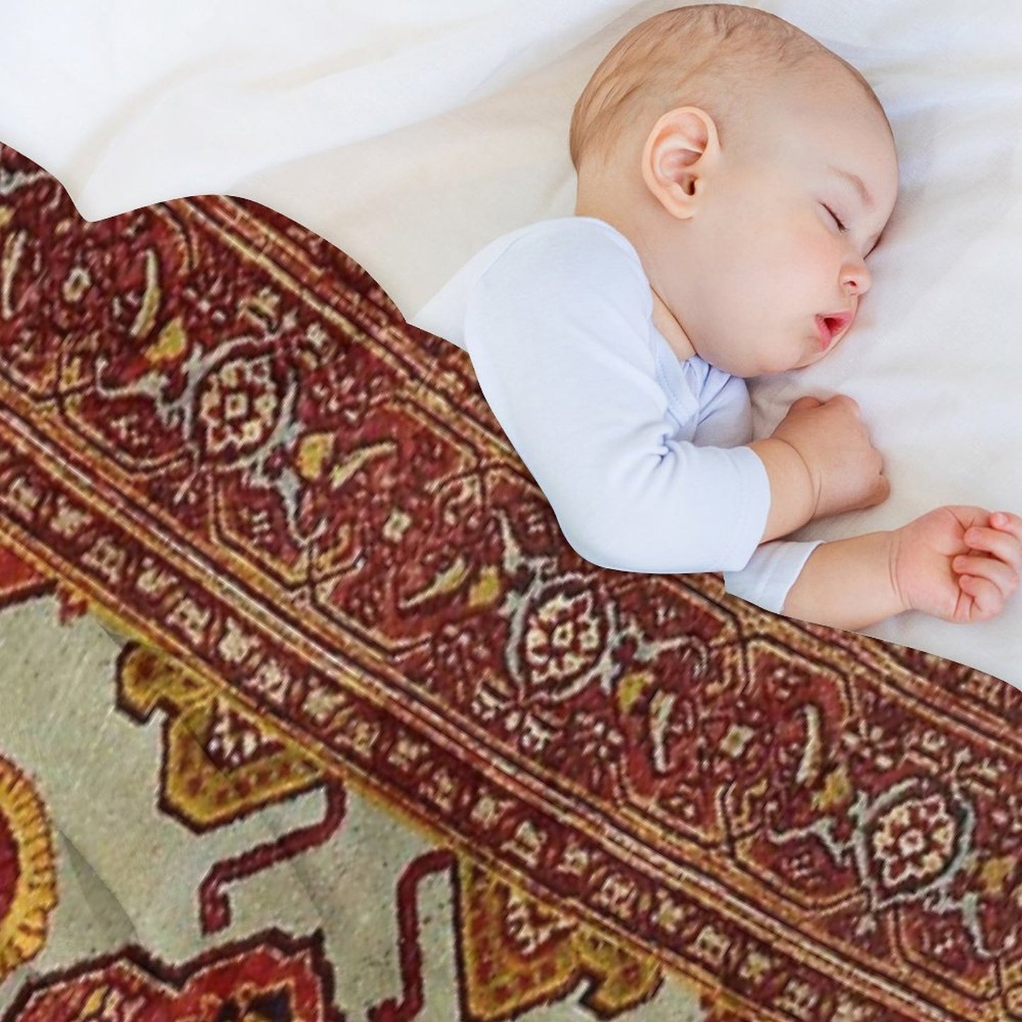 Bohemian Turkish Rug Multi-functional Throw Blanket