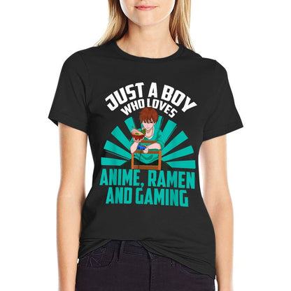 Just A Boy Who Loves Anime Ramen And Gaming Japanese Anime  Affordable Price T-Shirt