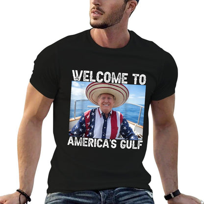 Gulf of USA America Funny USA Flag Breathable T-Shirt