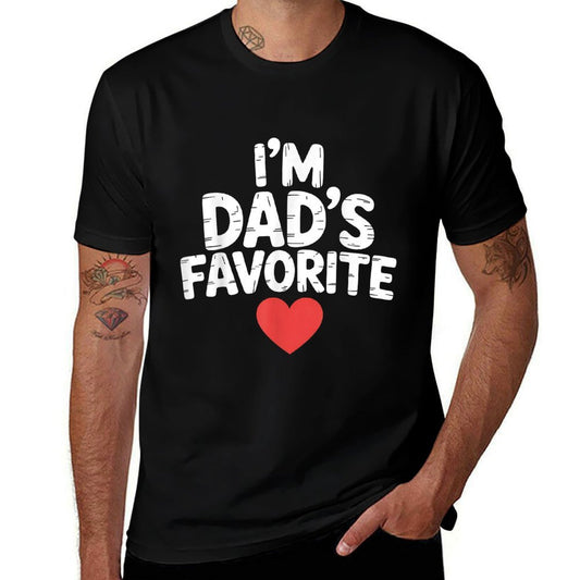 Dad's Favorite Child Funny Father's Day Gift  Fade-proof Color T-Shirt