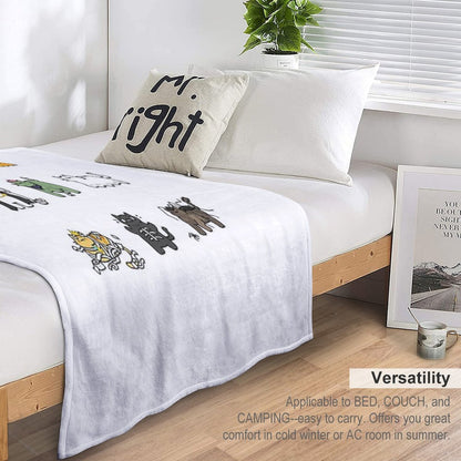 Halloween Kittens Wrinkle-free Throw Blanket