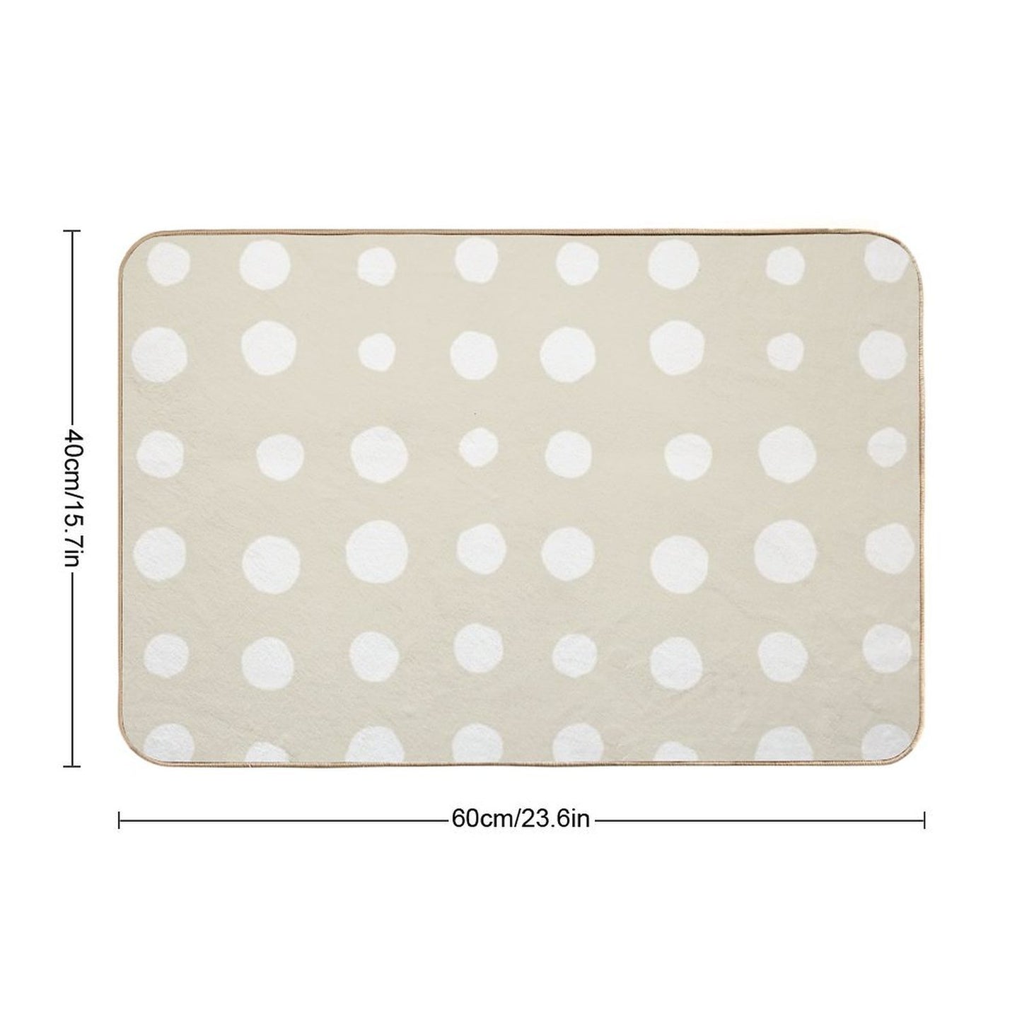 Irregular Abstract Retro Modern Dots Or Blobs Circle Pattern  Repositionable Bath Mat