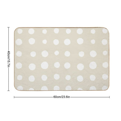 Irregular Abstract Retro Modern Dots Or Blobs Circle Pattern  Repositionable Bath Mat