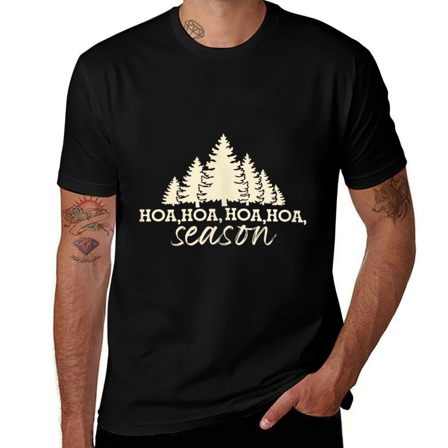 Hoa Hoa Hoa Hoa Hoa Cozy Season Twilight Lover Pine Forest  Odor-resistant T-Shirt