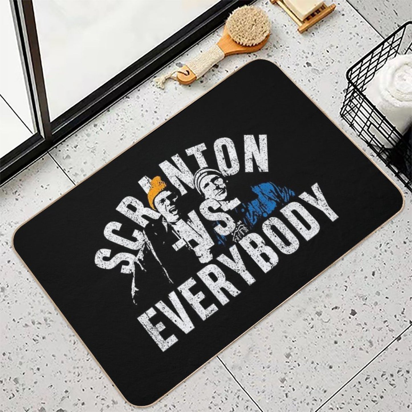 Scranton VS Everybody  Repositionable Bath Mat