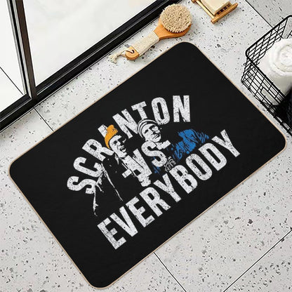 Scranton VS Everybody  Repositionable Bath Mat
