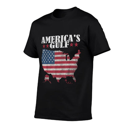 Gulf Of Us America Shirt America&#39;s Gulf Flag Us Wrinkle-resistant T-Shirt