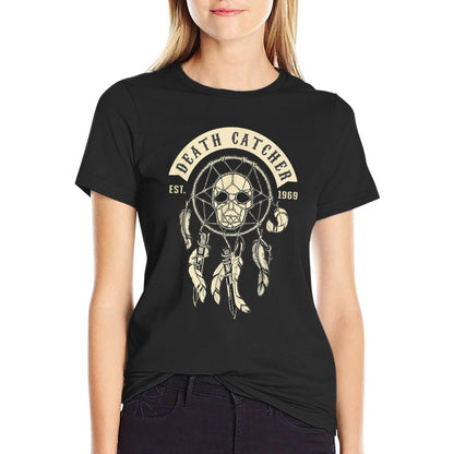 Death Catcher Vintage 50th Birthday Biker Tattoo Gift  Breathable T-Shirt
