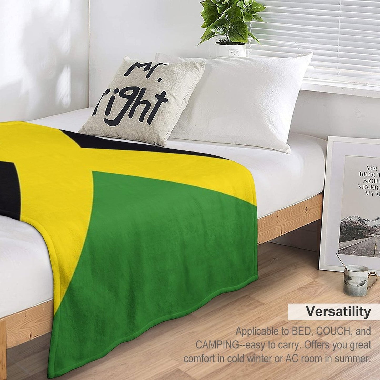 Jamaica Flag Quick-dry Throw Blanket