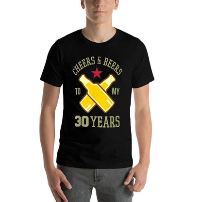 Funny 30th Birthday Cheers & Beers To My 30 Years  Stretchy T-Shirt