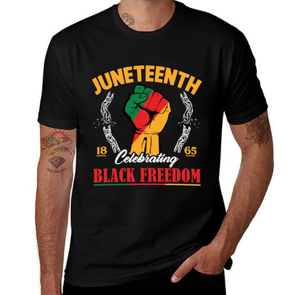 Juneteenth Men Celebrating Black Freedom Day 1865  Polyester Blend T-Shirt