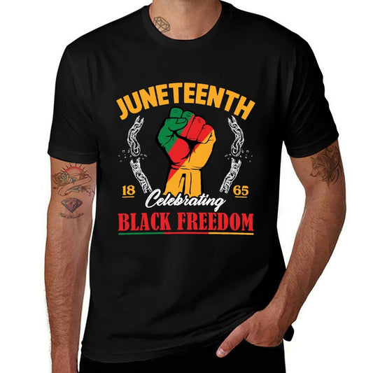 Juneteenth Men Celebrating Black Freedom Day 1865  Polyester Blend T-Shirt